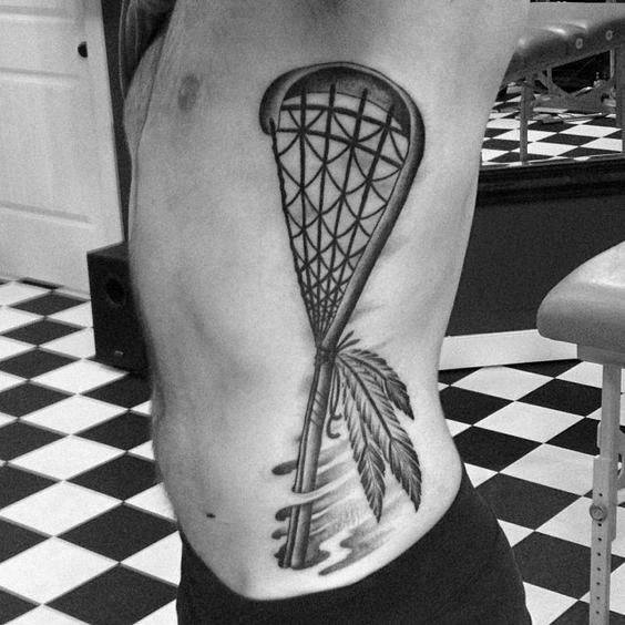 Manly Lacrosse Tattoos For Males