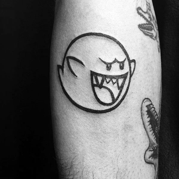 Manly Mario Ghost Tattoos For Males