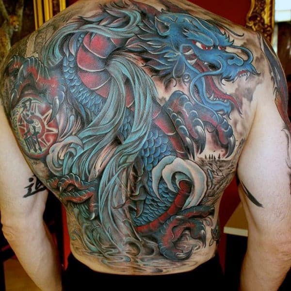 manly-mens-blue-back-dragon-tattoos
