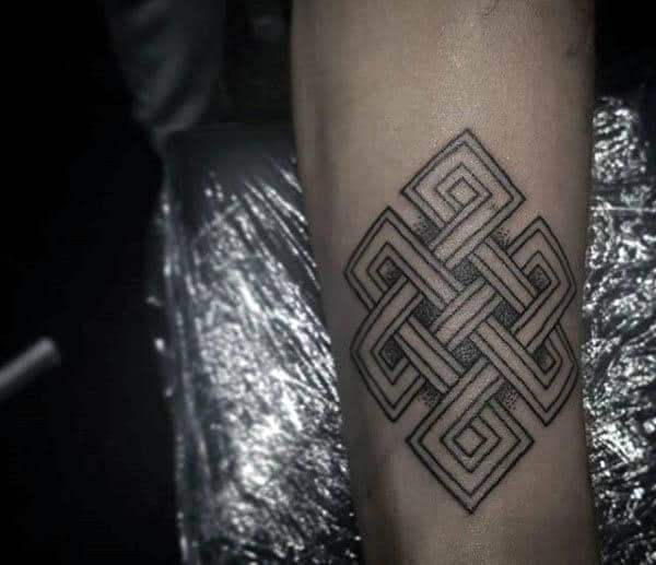 Manly Mens Endless Knot Tattoos
