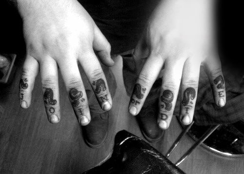 Manly Mens Join Or Die Snake Knuckle Tattoo Design Ideas