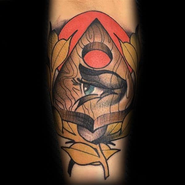 Manly Neo Traditional Forearm Planchette Tattoo Design Ideas For Men