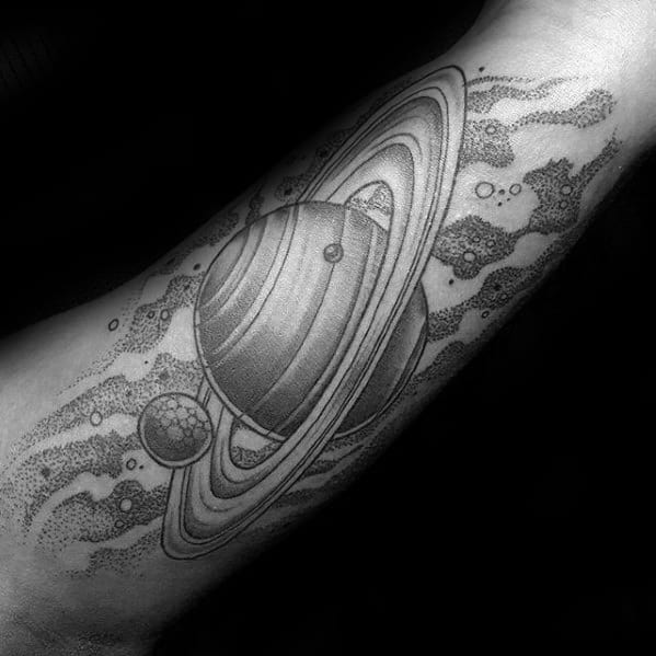 Manly Saturn Tattoo Design Ideas For Men