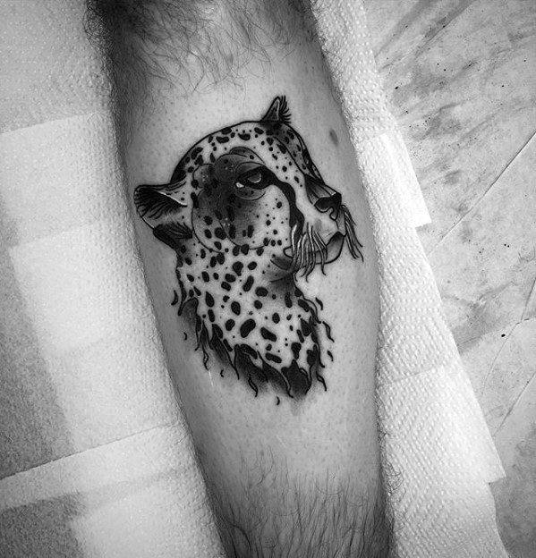 cheetah tattoo for men