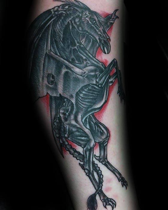 Manly Thestral Tattoo Design Ideas For Men