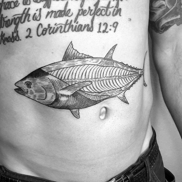 Manly Tuna Tattoos For Males