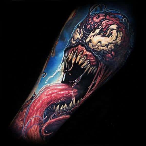 Bizarnage on Twitter AntiVenom Carnage Venom and VenomsaurusRex sleeve  tattoo httptcoVBYYZbxMuK  Twitter