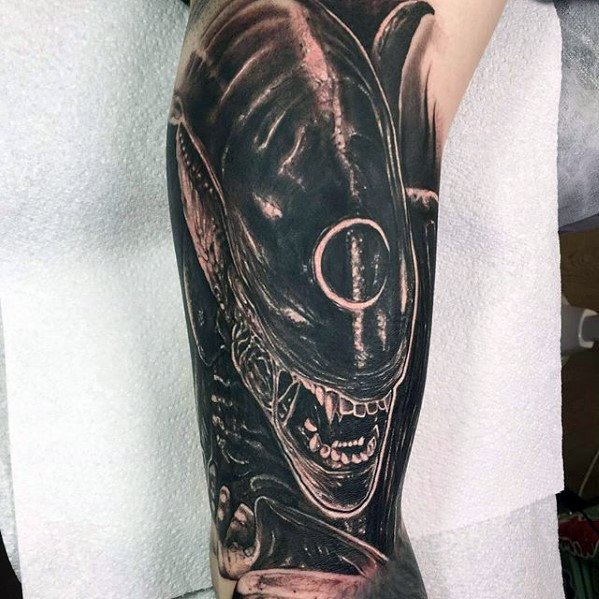 50 Xenomorph Tattoo Designs For Men - Alien Film Ink Ideas