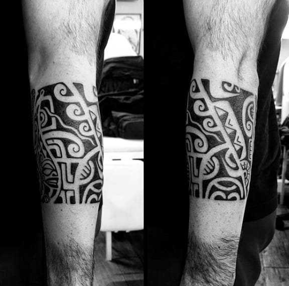 Maori Tribe Male Tattoo Design