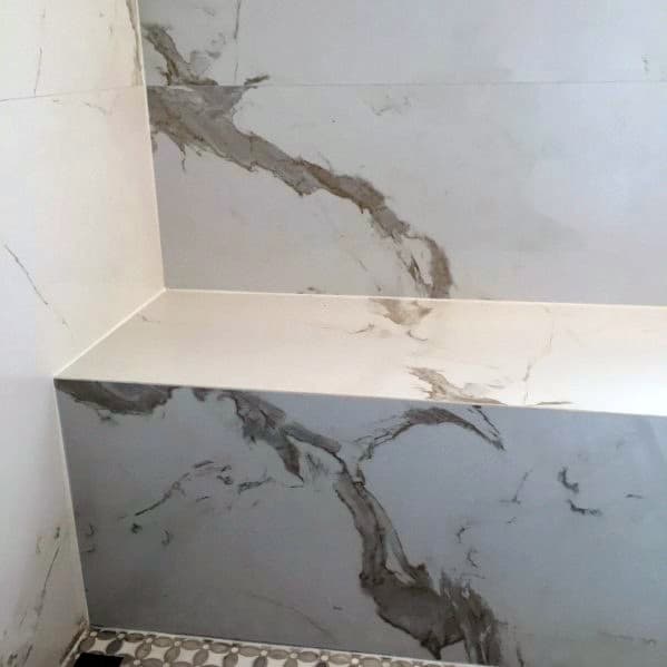 Marble Shower With Bench Design Ides