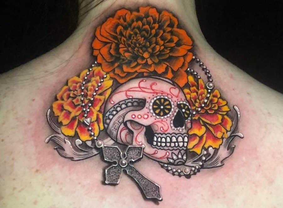 Top more than 80 marigold and cosmos tattoo  thtantai2