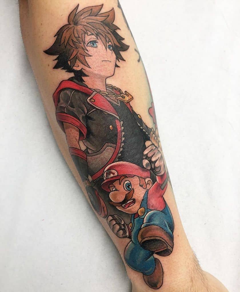 Mario Sora Kingdom Hearts Tattoo