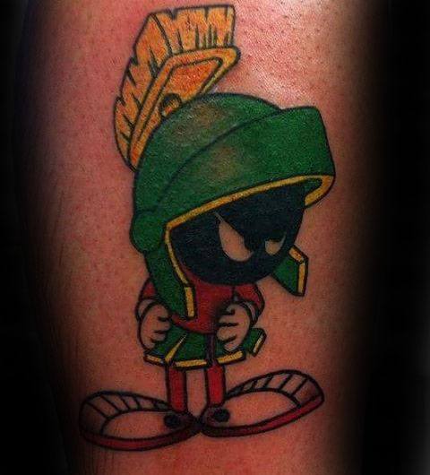 Marvin The Martian Small Mens Arm Tattoo Ideas