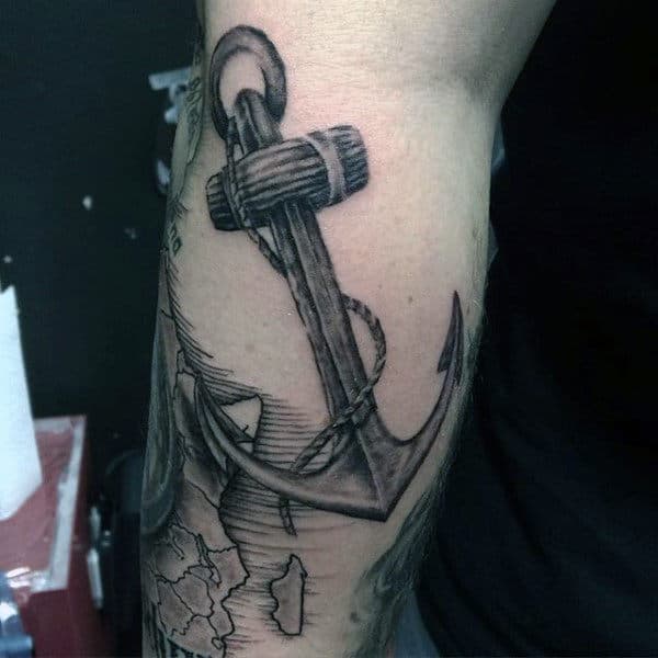 Masculine Anchor Tattoos