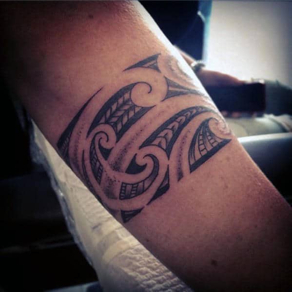 Masculine Armband Guys Tribal Hawaiian Tattoo Ideas