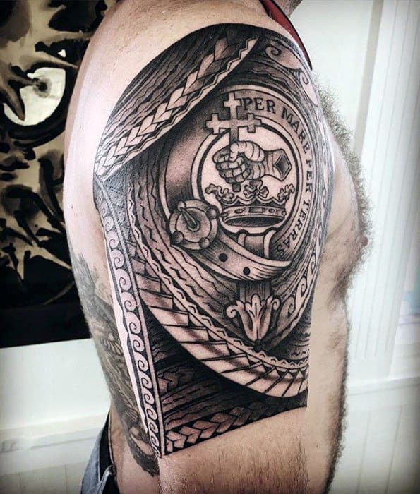 Masculine Awesome Tribal Tattoos For Men Half Sleeve