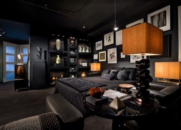dark interior bedroom color ideas