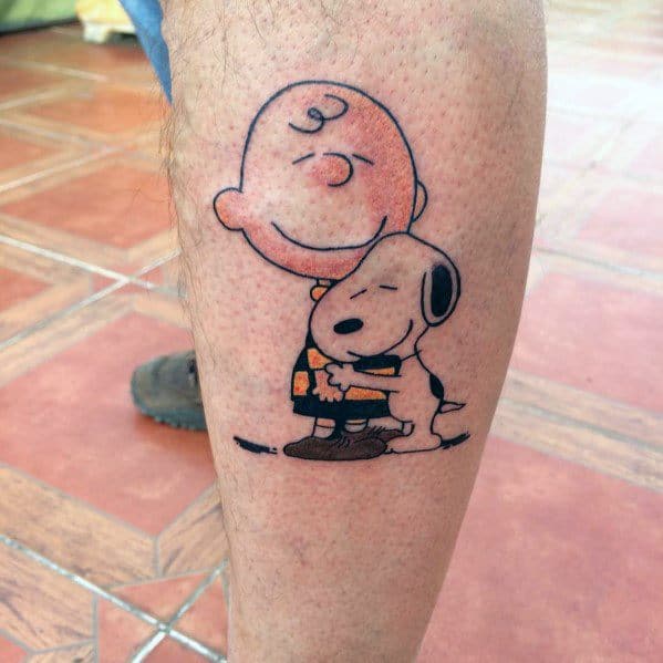 Masculine Charlie Brown Tattoos For Men