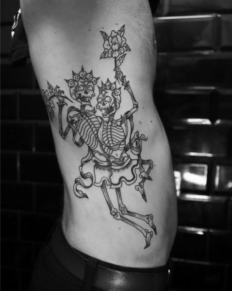 Tattoo uploaded by Anthony Jiménez  Skeleton dancing blackwork ink  tattoo  Tattoodo