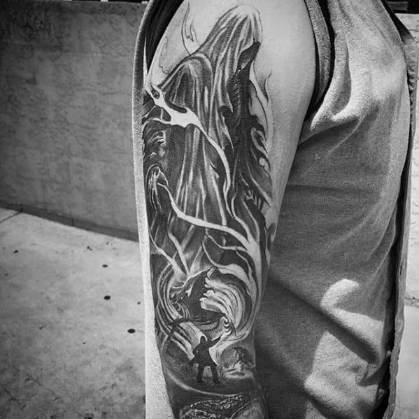Masculine Dementor Tattoos For Men