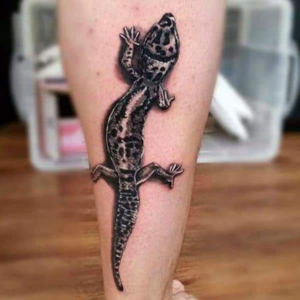 Masculine Gecko Tattoos For Men