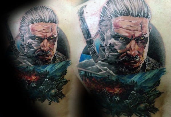 30 Geralt Tattoo Designs for Men