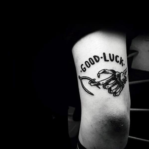 Masculine Good Luck Tattoos For Men On Tricep