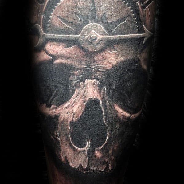 viking skull tattoo designs