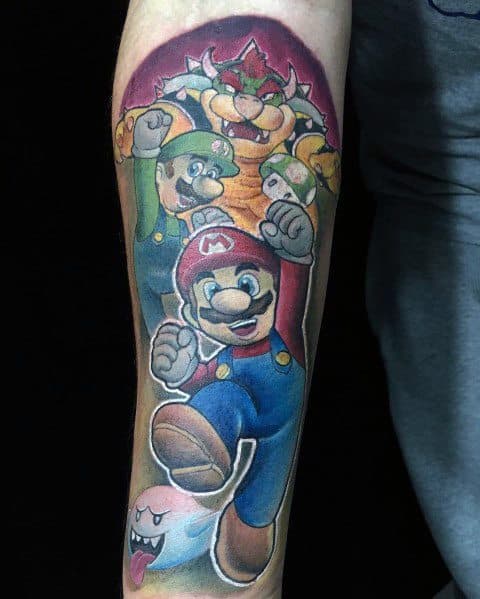 Masculine Luigi Tattoos For Men