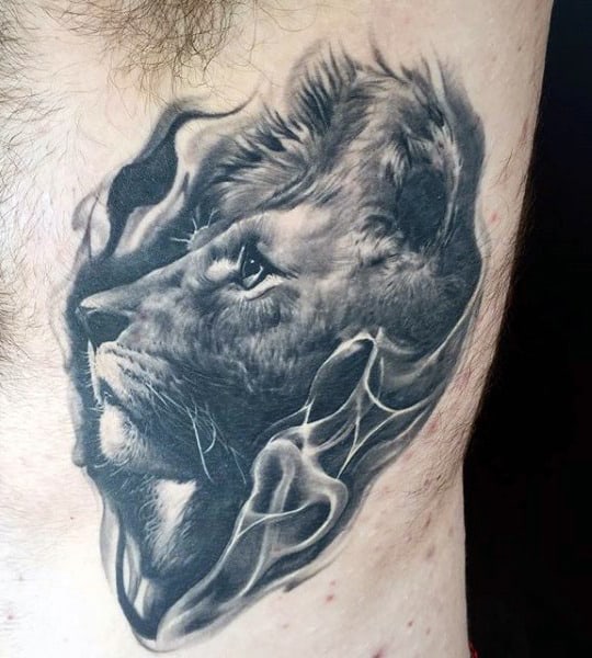 Masculine Men's Lion Tattoos