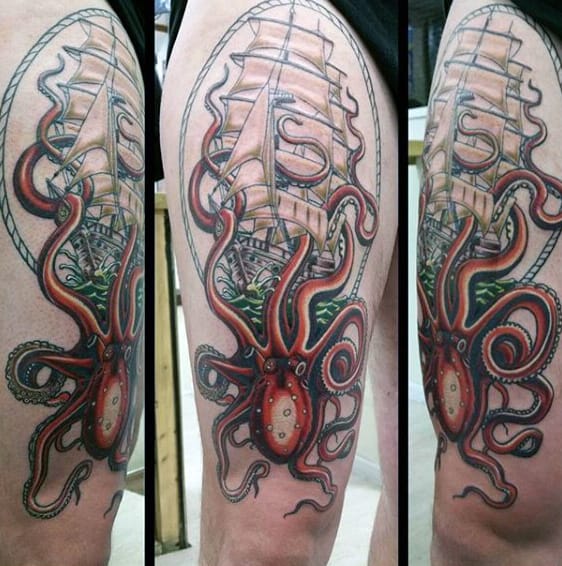 Masculine Octopus Tattoo Ideas For Men