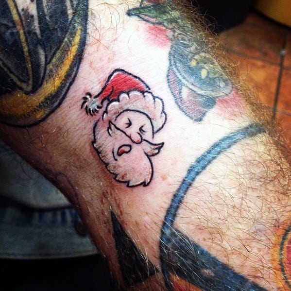 Masculine Santa Claus Tattoos For Men