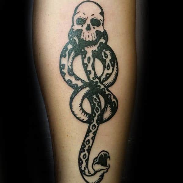 60 The Dark Mark Tattoo Designs For Men - Death Eater Ink Ideas