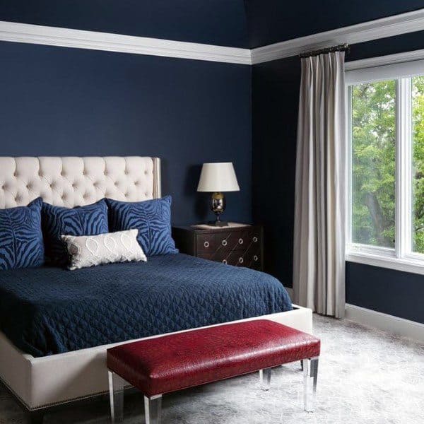 Master Bedroom Navy Color Designs