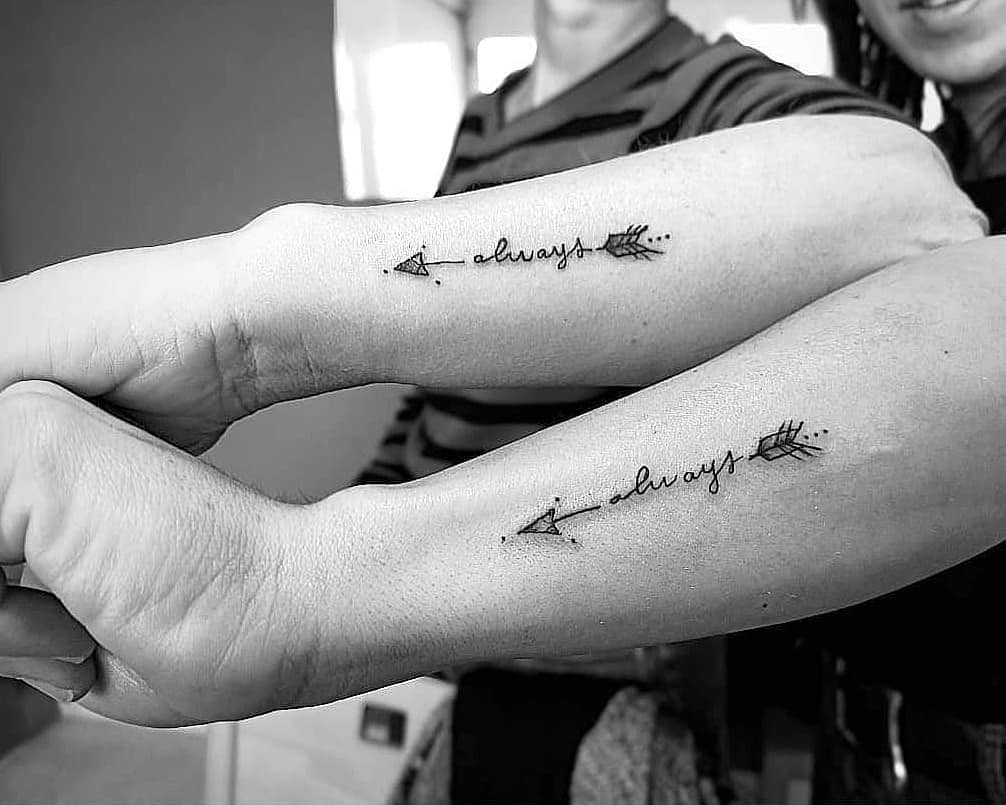 Most liked by teens sisters swinging tattoo Anchors End Tattoo on Stylevore