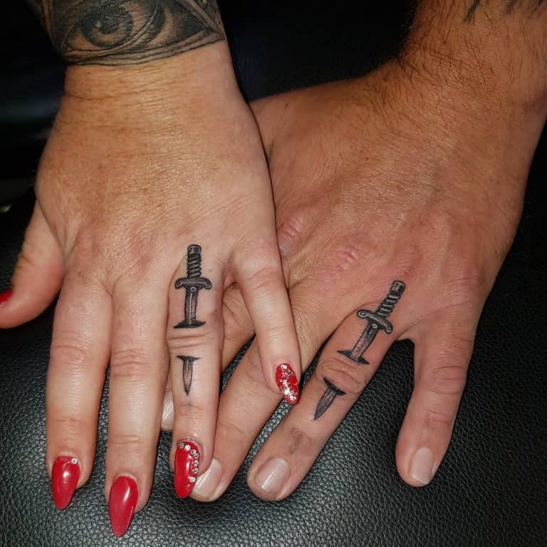 60 Badass Wedding Ring Tattoo Ideas Inspiration Guide