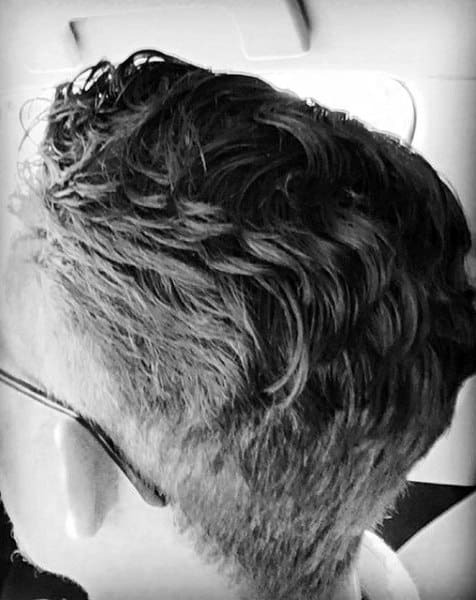 Medium Thick Hair Curly Fade For Men
