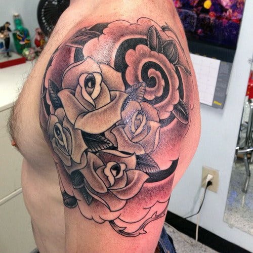 nextluxury half sleeve rose sleeve tattoos