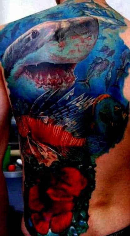 Shark Tattoo by Joe Capobianco
