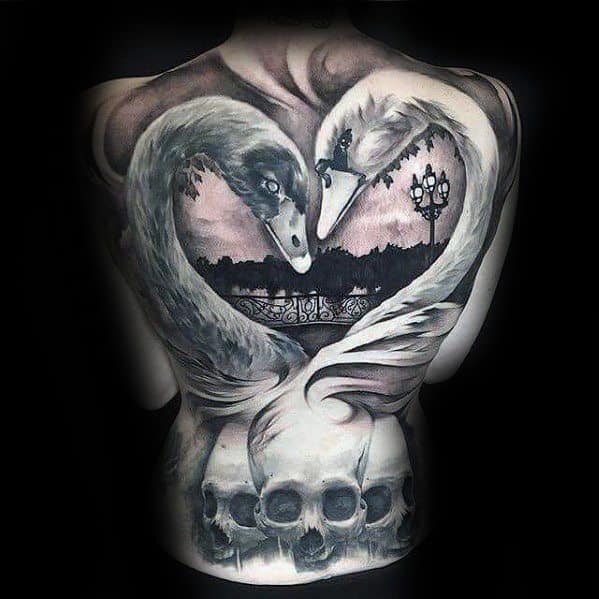 Swan tattoo by becca smyth in goodvibes tattoo studio Dublin 11  rtattoos
