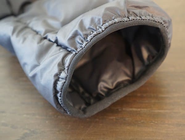 Mens Adidas Lite Down Hoodie Sleeve Detail