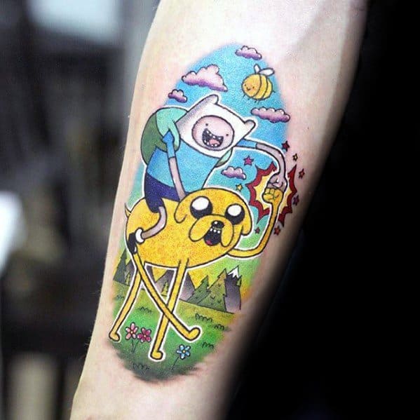 Mens Adventure Time Tattoo Ideas