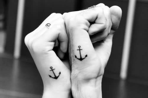 Mens Anchor Side Hand Tattoo Ideas
