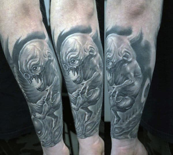 Mens Angels And Demons Tattoo