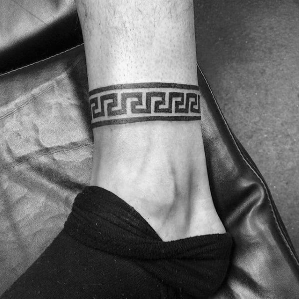 Mens Ankle Band Tattoo Design Inspiration