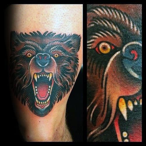 Little Cs Tattoo Fallbrook Ca on Instagram Tough ass traditional bear  for my guy John Added some finger letters and a cute little reminder  ribbonthanks dude littlecstattooparlor littlecs traditionaltattoo  parlor fallbrooktattoo fallbrook 