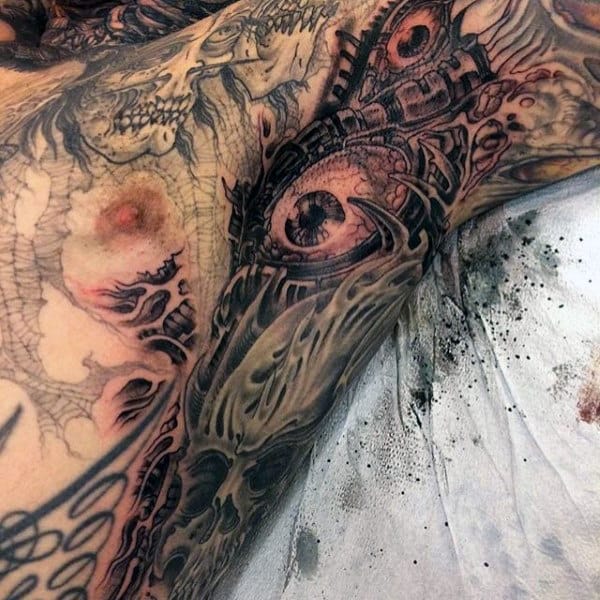 90 Armpit Tattoo Designs For Men - Underarm Ink Ideas