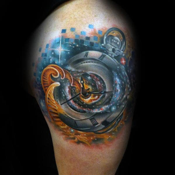 Astronomical clock tattoo by Niki Norberg  Clock tattoo Sleeve tattoos  Cool forearm tattoos