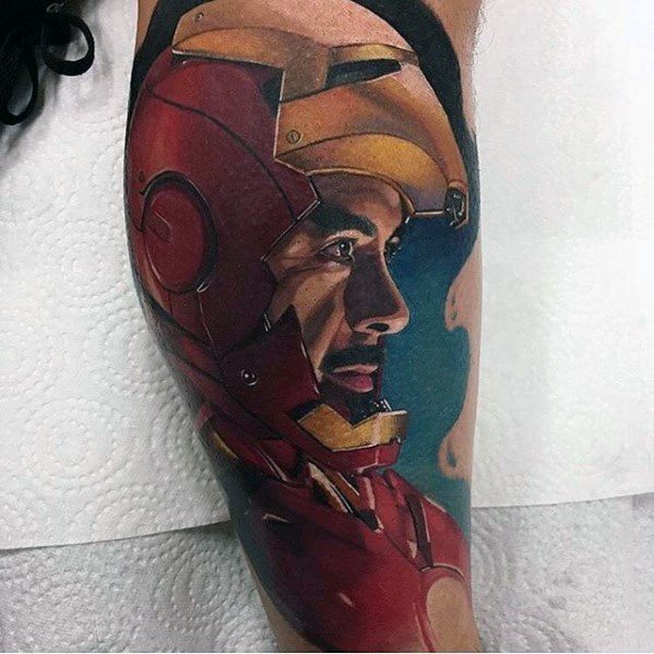 Mens Awesome Iron Man Tattoo Ideas