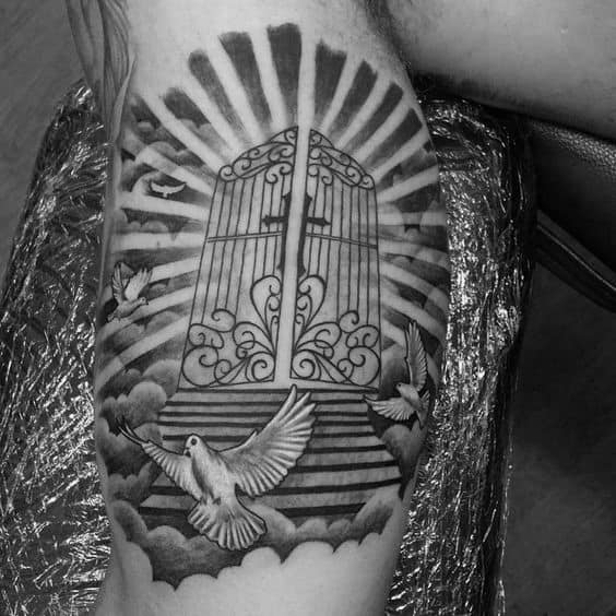 Tattoo uploaded by Frankie  Gates Of Heaven  Tattoodo